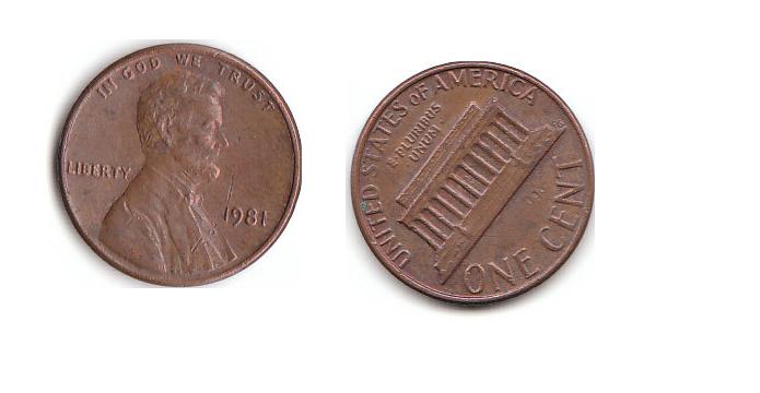  1 Cent USA 1981 (D084)b.   