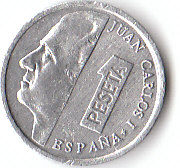 Spanien (D038)b. 1 Peseta 1998 vorzüglich