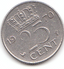  25 Cent Niederlande 1970 (D113)b.   