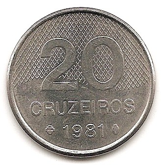  Brasilien 20 Cruzeiros 1981 #288   