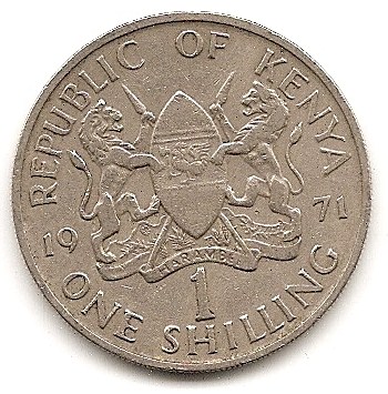  Kenia 1 Schilling 1971 #289   