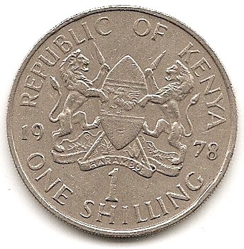  Kenia 1 Schilling 1978 #289   