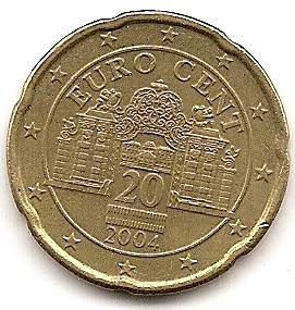  Österreich 20 Cent 2004 #292   