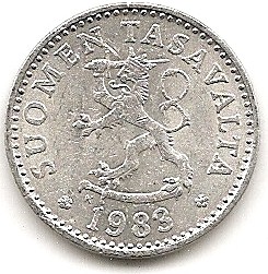  Finnland 10 Pennia 1983 #292   