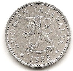  Finnland 10 Pennia 1986 #292   