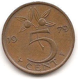  Niederland 5 Cent 1979 #296   