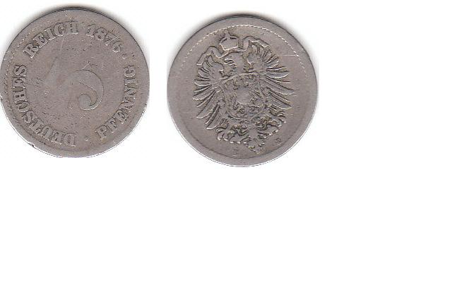  5 Pfennig 1876 (A316)   