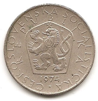  Tschechoslowakei 5 Kronen 1974 #304   