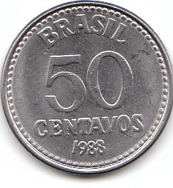  50 Centavos Brasilien 1988 (A445)   