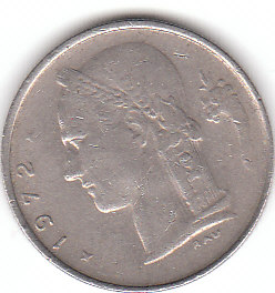  1 Franc Belgie 1972 ( A092 )   