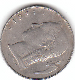  1 Franc Belgie 1971 ( A091 )   
