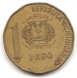  Dominikanische Rapublik 1 Peso 1991  #309   