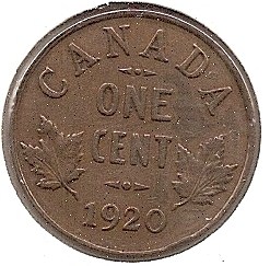  Kanada 1 Cent 1920 #313   
