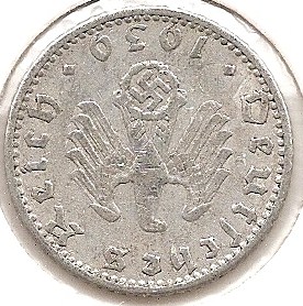  DR 50 Pfennig 1939 A #315   