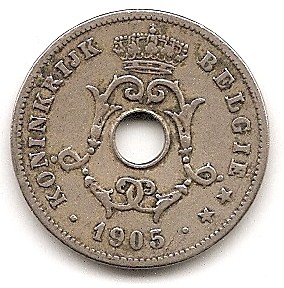  Belgien 10 Centimes 1905 #321   