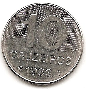  Brasilien 10 Cruzeiros 1983 #325   
