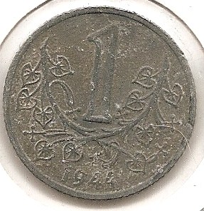 Böhmen und Mähren 1 Krona 1944  #338   