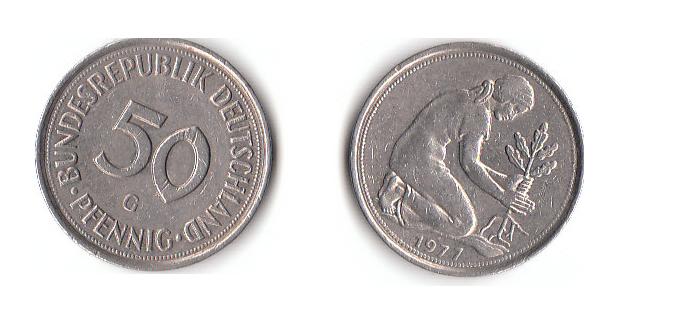  50 Pfennig 1977 G (A767)   