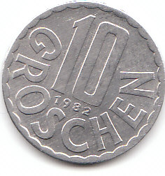  10 Groschen Östereich 1982 ( D034)b.   