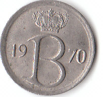  25 Centimes 1970 Belgique (A061)   