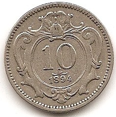  Österreich 10 Heller 1894 #305   