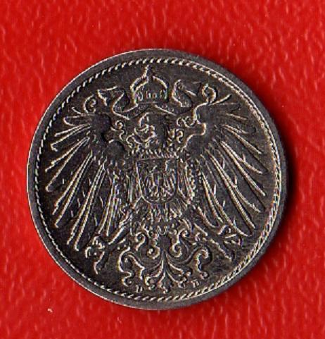  Kaiserreich 10 Pfennig 1905 -D- Jaeger 13. ss-vz   