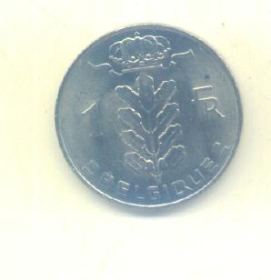 1 Franc Belgien 1975   