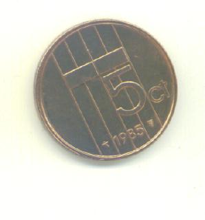  5 Cent Niederlande 1985   