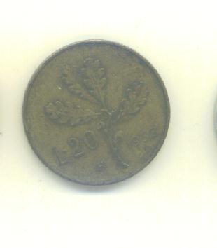  20 Lire Italien 1958   