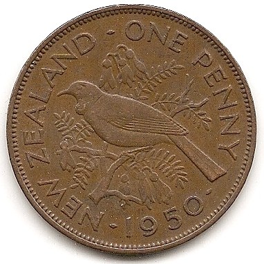  Neuseeland 1 Penny 1950 #343   