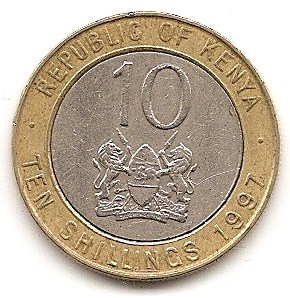  Kenia 10 Schilling 1997 #343   