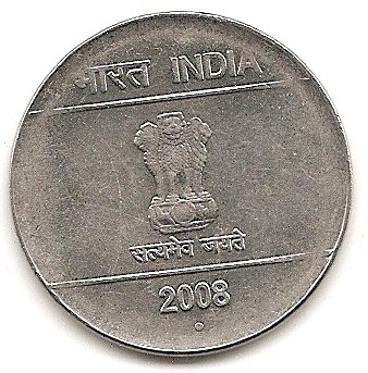  Indien 2 Rupee 2008 #326   