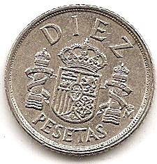  Spanien 10 Pesetas 1983 #330   