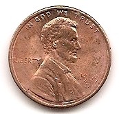  USA 1 Cent 1989 D #58   