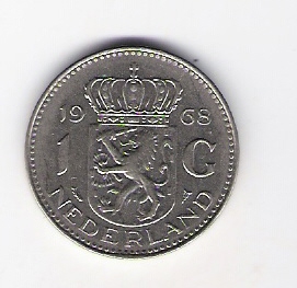  Niederlande 1 Gulden 1968 N   Schön Nr.68a   