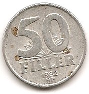 Ungarn 50 Filler 1982 #345   