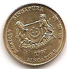  Singapore 5 Cents 1997 #348   
