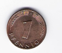 Deutschland  1 Pfennig 1972 G siehe Bild
