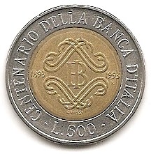  Italien 500 Lira 1993 #379   