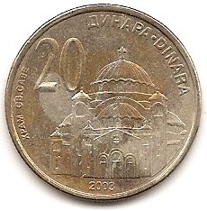  Serbien 20 Denar 2003 #388   