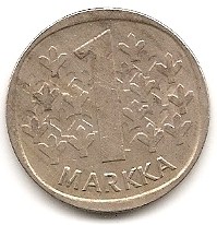 Finnland 1 Markka 1987 #392   