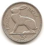  Irland 3 Pence 1942 #396   