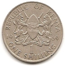  Kenia 1 Schilling 1969 #397   