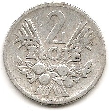  Polen 2 Zloty 1958 #398   