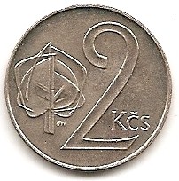  Tschechoslowakei 2 Kronen 1991 #399   