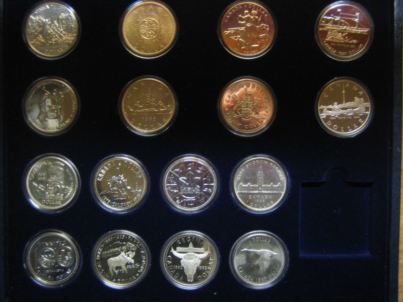 Sammlung 16x Kanada Silberdollars  (MR5)  