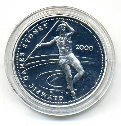 10.000.000 Lire 2001 PP Olympia 2.000 Speerwerfer