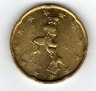  Italien 20 Cent 2002   