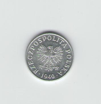  1 Grosz Polen 1949   