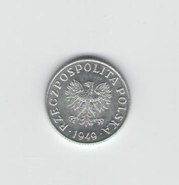  1 Grosz Polen 1949   